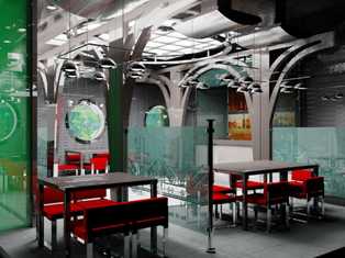 Дизайн интерьера кафе: выбор цветовой гаммы и стиля