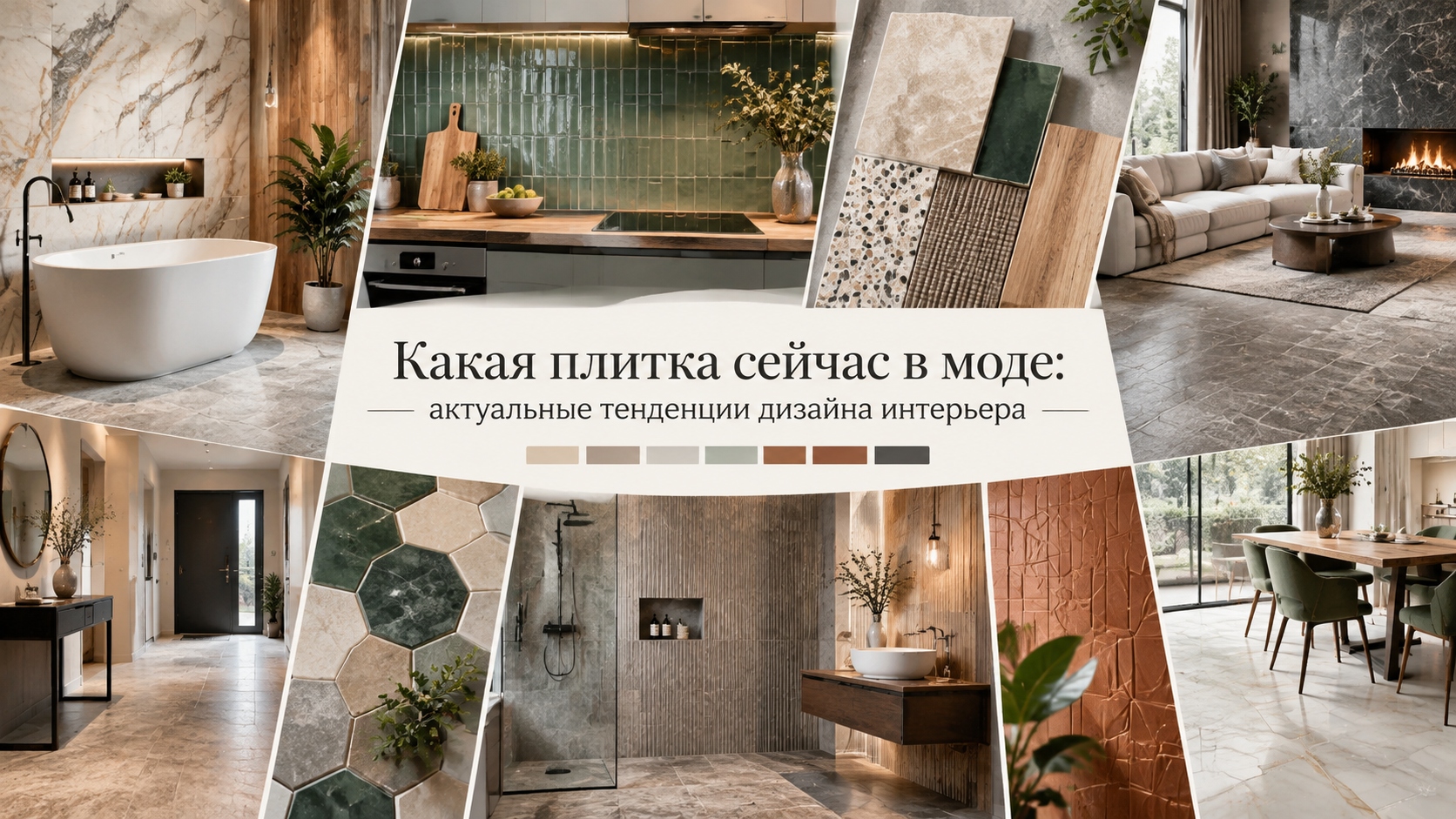 Какая плитка сейчас в моде: актуальные тенденции дизайна интерьера