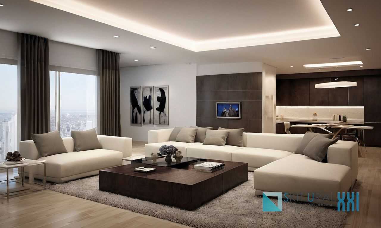 Идеи для стильного оформления высоких потолков в коттедже